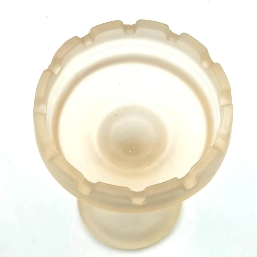 PartyLite Clairmont 10" Fairy Light Lamp Frosted‎ Candle Holder RARE Peach Satin - Picture 6 of 8